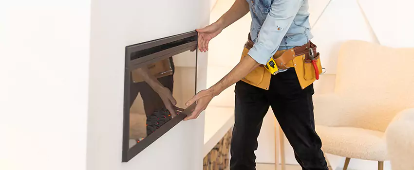 Metal Fireplace Installation in Forney, Texas