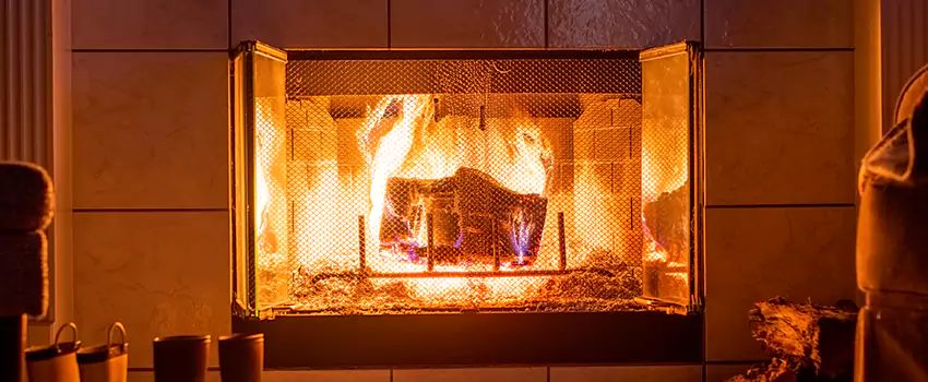 Mendota Hearth Landscape Fireplace Installation in Forney, Texas