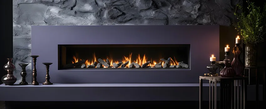 Ember Bed for Ventless Gas Fireplace in Forney, TX