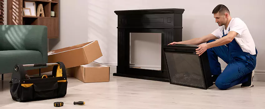 Old Rusted Metal Fireplace Repair And Replacement in Forney, TX
